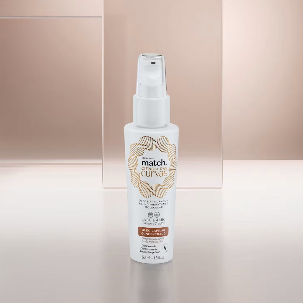 O Boticário Match. Ciência das Curvas Óleo Concentrado - Olio nutriente capelli ricci 50ml