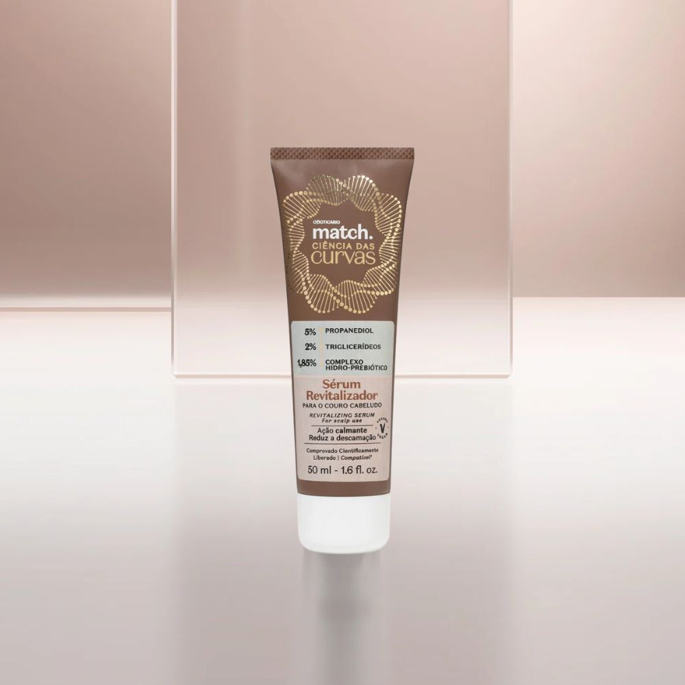 O Boticário Match. Ciência das Curvas Sérum Revitalizador - Siero capelli ricci 50ml