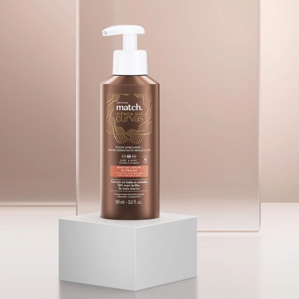 O Boticário Match. Ciências das Curvas Booster Nutrição - Booster nutritivo per capelli 90ml