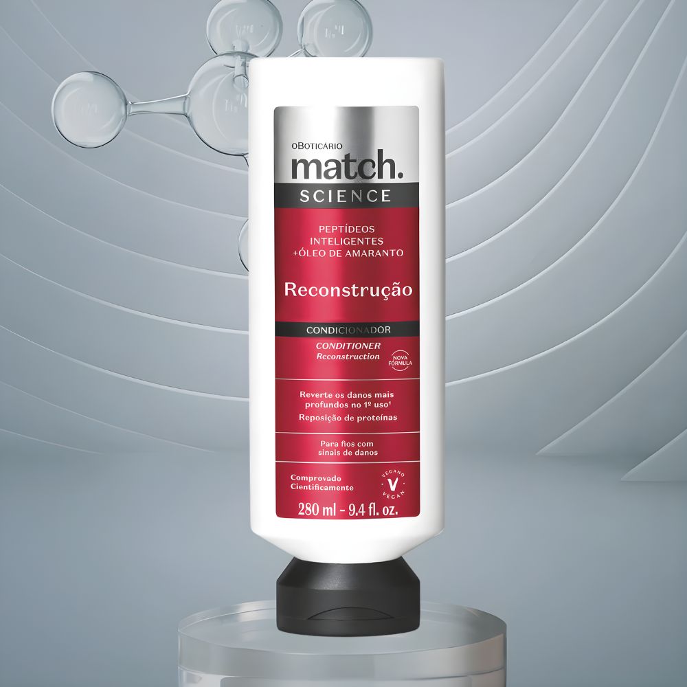 O Boticário Match. Condicionador Science Reconstrução - Balsamo Ricostruzione 250ml