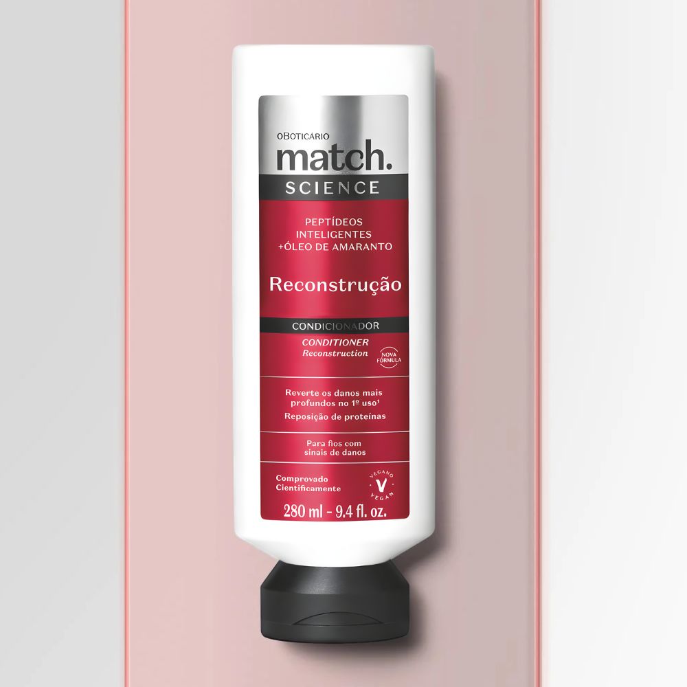 O Boticário Match. Condicionador Science Reconstrução - Balsamo Ricostruzione 250ml