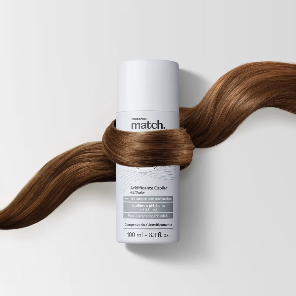O Boticário Match. Lab Acidificante Tri Ação – Riequilibrio pH Capelli e Riparazione 100ml
