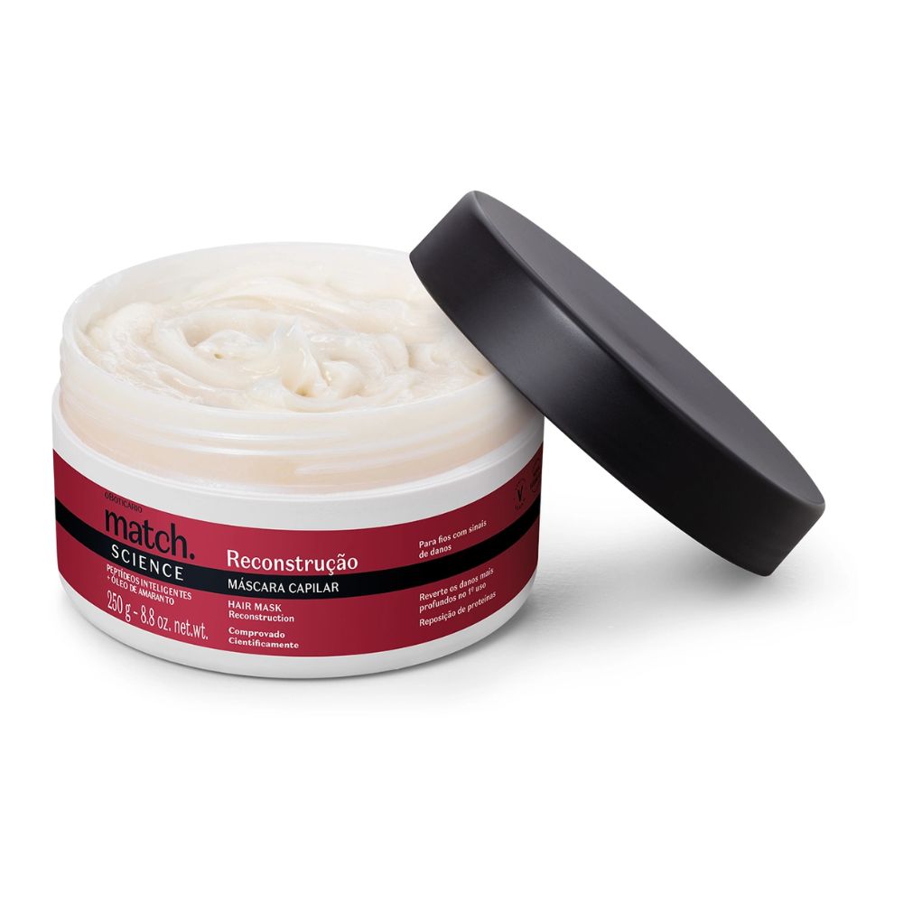 O Boticário Match. Máscara Capilar Science Reconstrução - Maschera riparatrice 250gr