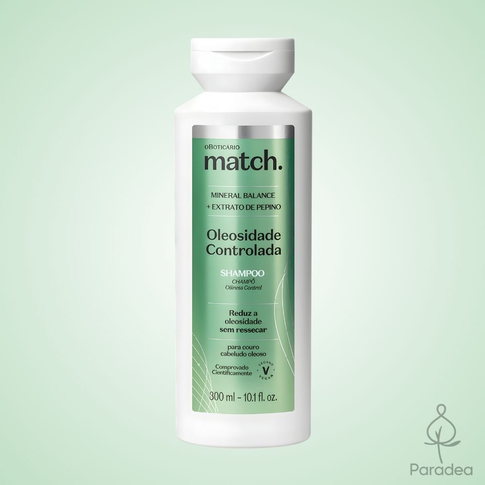 O Boticário Match. Shampoo Oleosidade Controlada - Shampoo capelli grassi 300ml
