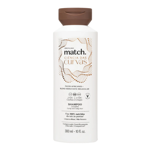 O BOTICÁRIO MATCH. Shampoo Ciência das Curvas - Shampoo Scienza delle Curve 300ml