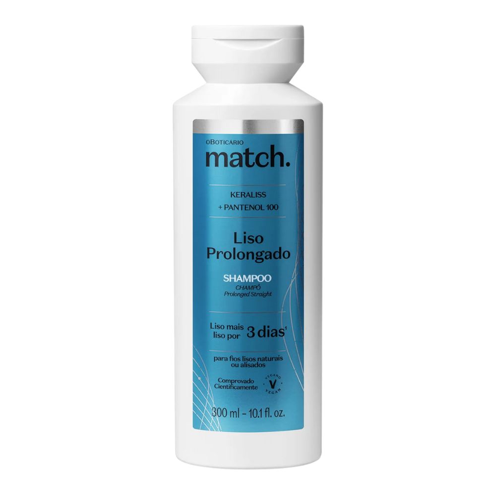 O Boticário Match. Liso Prolongado - Shampoo 300ml