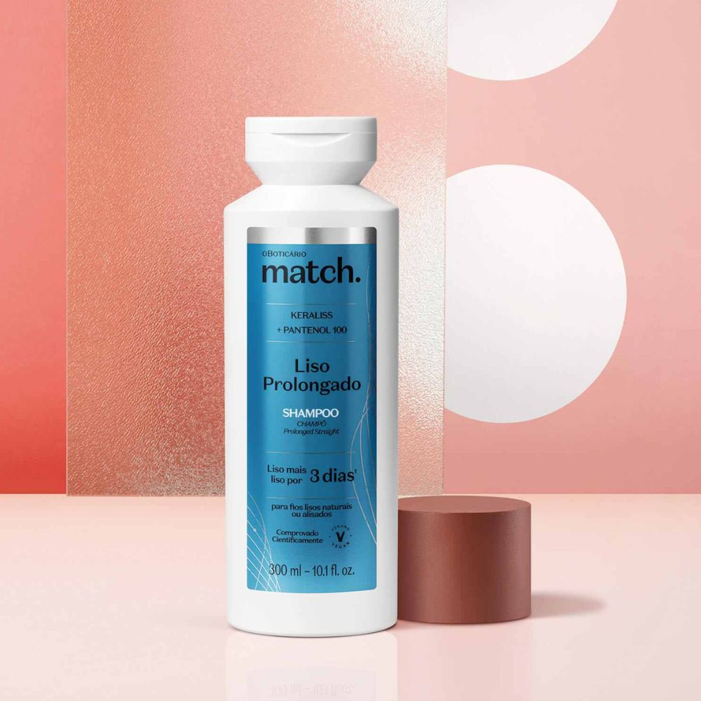 O Boticário Match. Liso Prolongado - Shampoo 300ml