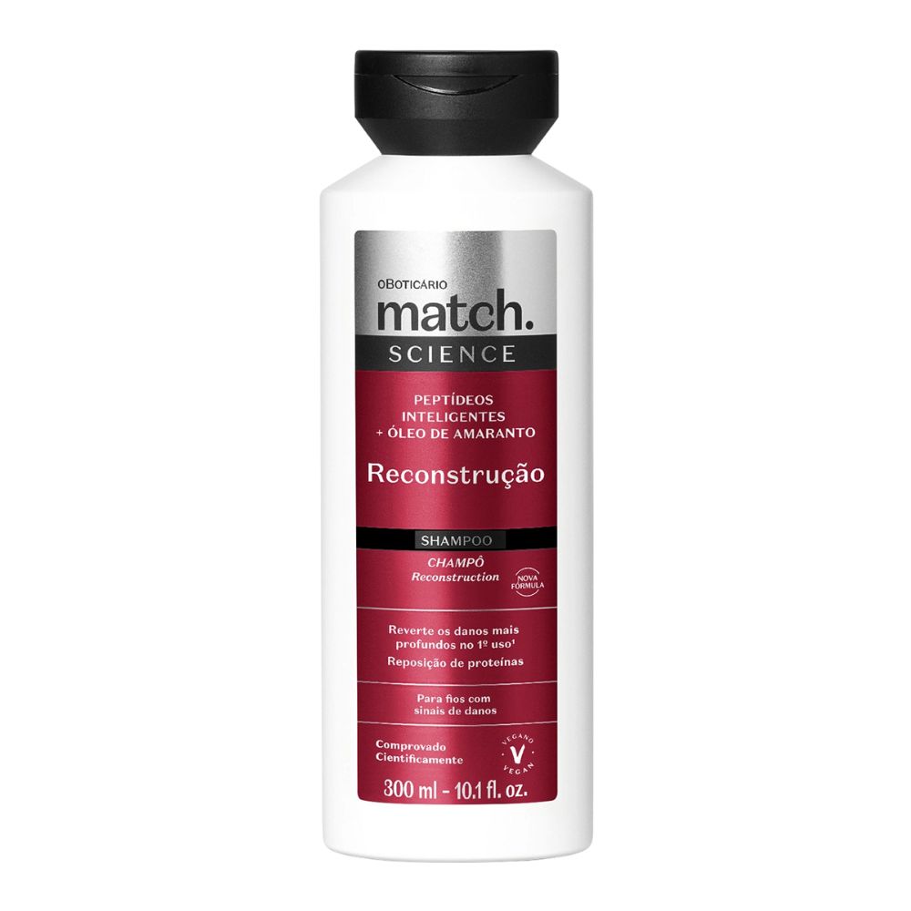 O Boticário Match. Shampoo Science Reconstrução - Shampoo Ricostruzione 250ml