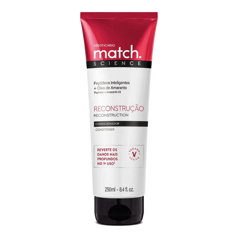 O BOTICÁRIO Match. Condicionador Science Reconstrução 250ml - Reconstruction Balm