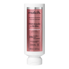 O BOTICÁRIO MATCH. Condicionador Hidratação e Brilho 280ml - Balsamo idratazione e brillantezza