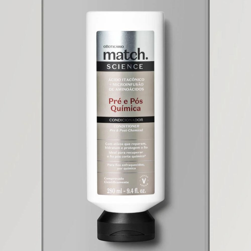 O Boticário Match. Science Pré e Pós-Química - Balsamo 280ml