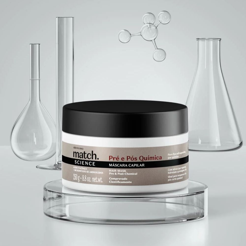 O Boticário Match. Science Pré e Pós-Química - Maschera per capelli 250gr