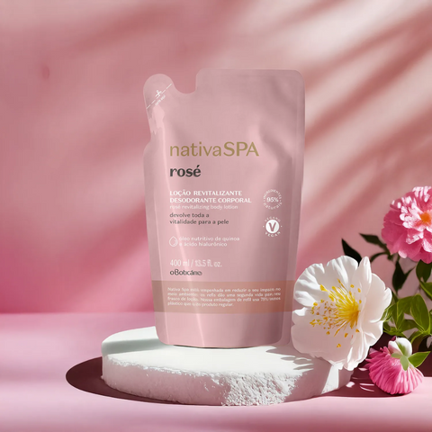 NATIVA SPA Combo Lozione corpo idratante Rosé & Ricarica lozione 400ml