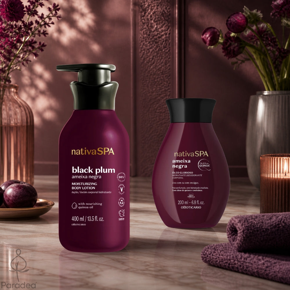 Nativa SPA Cofanetto regalo Ameixa Negra - Lozione corpo & Olio corpo Prugna Nera