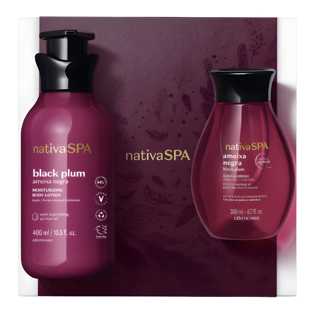 Nativa SPA Cofanetto regalo Ameixa Negra - Lozione corpo & Olio corpo Prugna Nera