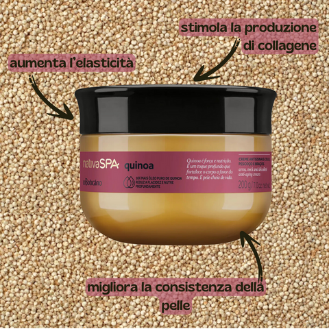 NATIVA SPA Creme Hidratante para Colo, Pescoço e Braços Quinoa - Moisturizing anti-wrinkle neck and arm cream Quinoa