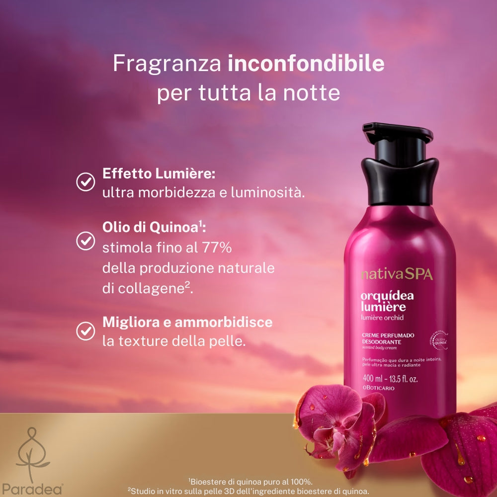 Nativa SPA Creme Orquídea Lumière - Lozione profumata corpo 400ml