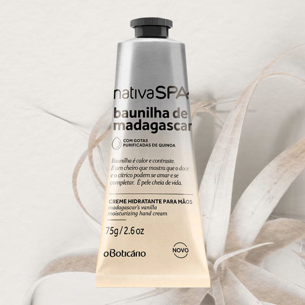 NATIVA SPA Creme de Mãos Baunilha de Madagascar - Crema mani Vaniglia del Madagascar 75gr