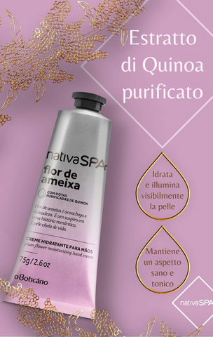 NATIVA SPA Creme de Mãos Flor de Ameixa 75gr - Crema idratante mani Fior di Prugna