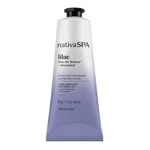 NATIVA SPA Creme Hydratante Para Mãos e Pés Lilac 50gr - Moisturizing hand and foot cream Lilac