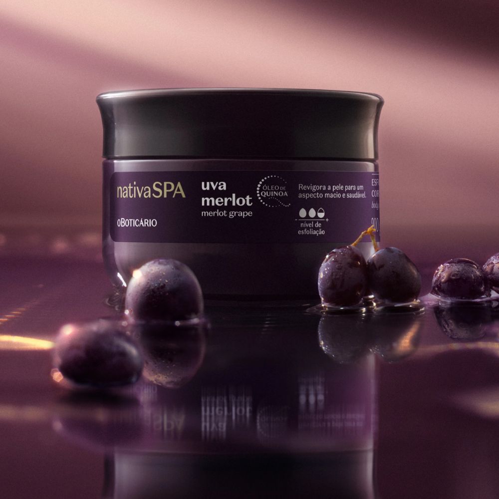 Nativa SPA Esfoliante Corporal Uva Merlot - Scrub esfoliante corpo 200gr