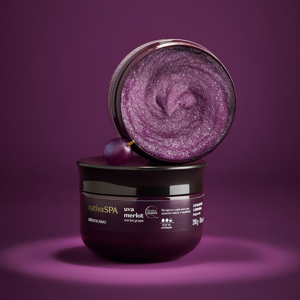 Nativa SPA Esfoliante Corporal Uva Merlot - Scrub esfoliante corpo 200gr