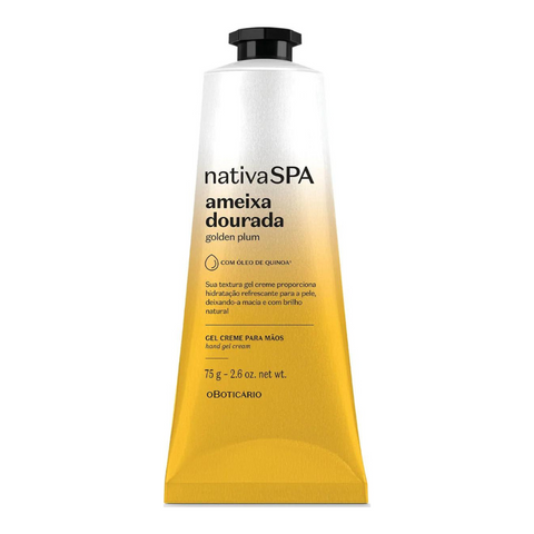 NATIVA SPA Gel Creme Para as Mãos Ameixa Dourada 75gr - Golden Plum hand cream