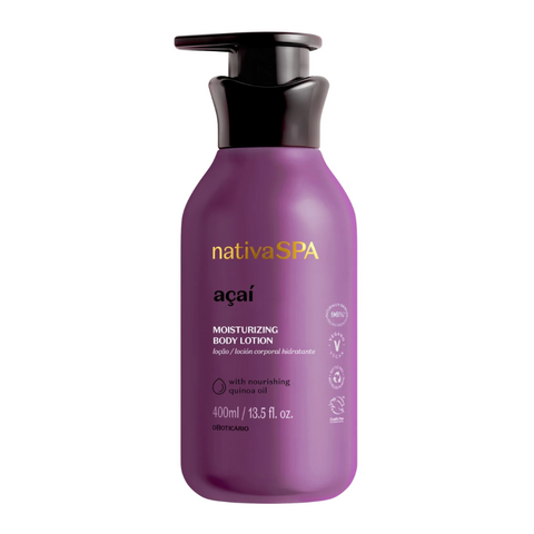 NATIVA SPA Loção Corporal Hidratante Açaí 400ml - Lait hydratant pour le corps Açaí