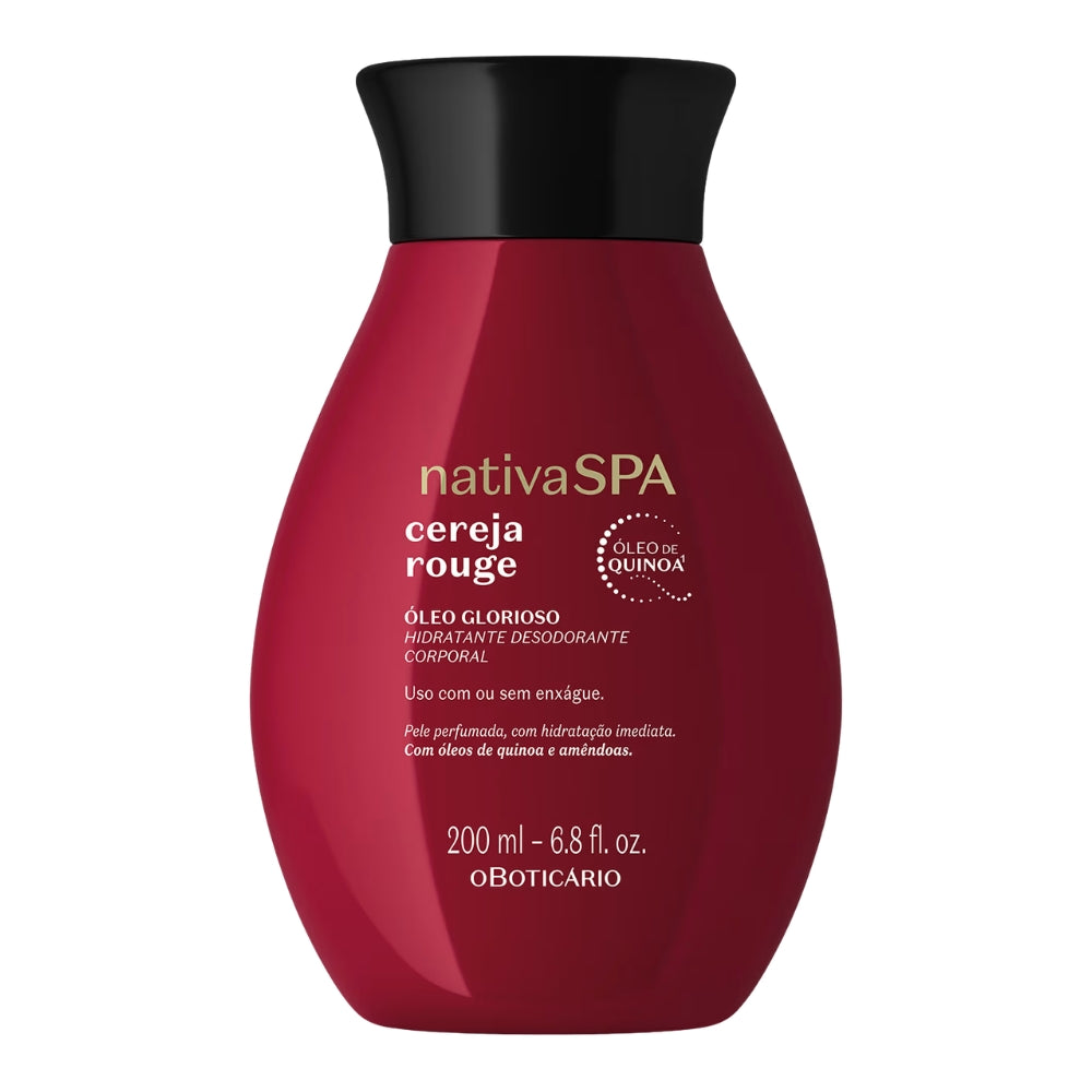 Nativa SPA Óleo Glorioso Hidratante Cereja Rouge - Olio Corpo Ciliegia 200ml