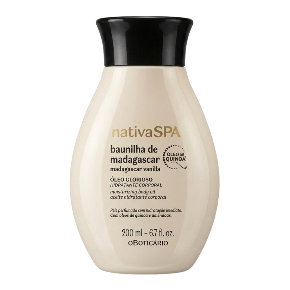 Nativa SPA Óleo Hidratante Baunilha de Madagascar – Feuchtigkeitsspendendes Körperöl Madagaskar-Vanille 200 ml