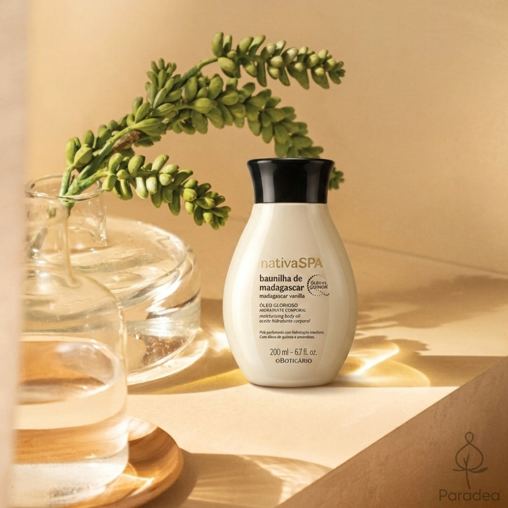 Nativa SPA Óleo Hidratante Baunilha de Madagascar – Feuchtigkeitsspendendes Körperöl Madagaskar-Vanille 200 ml