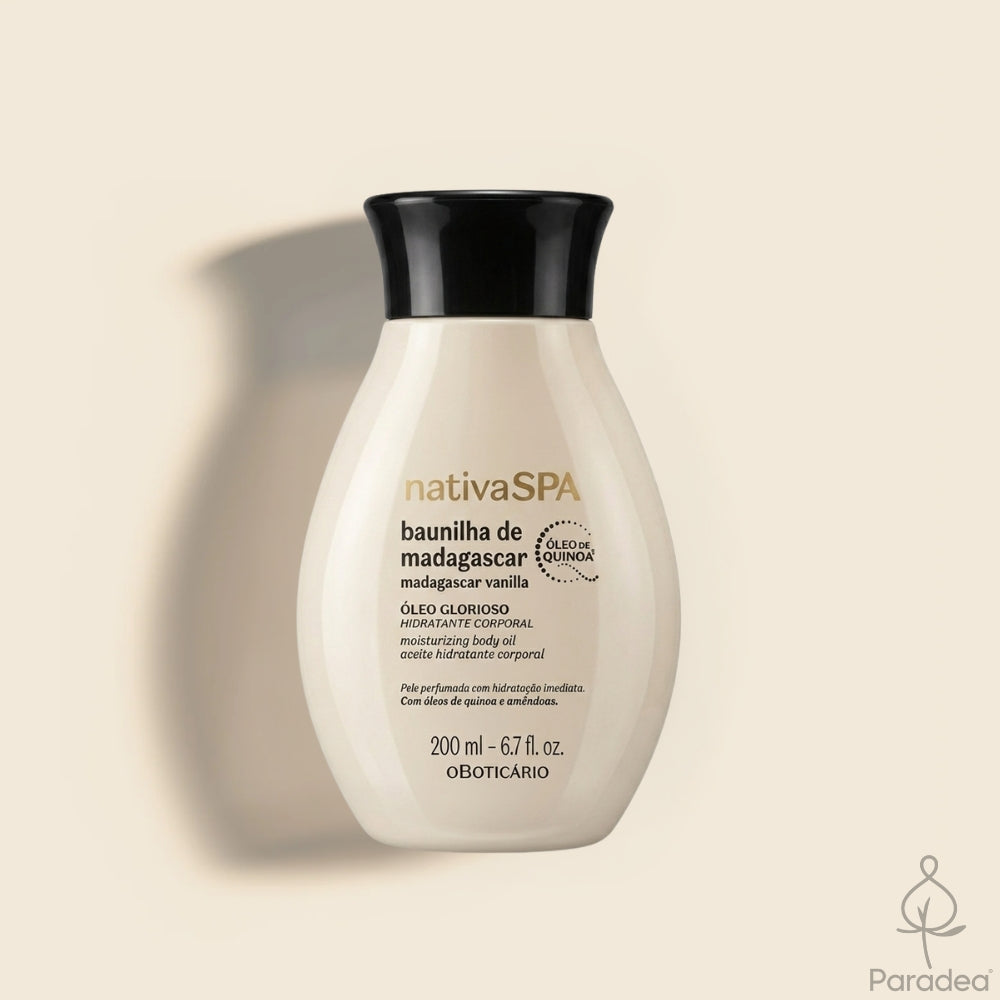 Nativa SPA Óleo Hidratante Baunilha de Madagascar – Feuchtigkeitsspendendes Körperöl Madagaskar-Vanille 200 ml