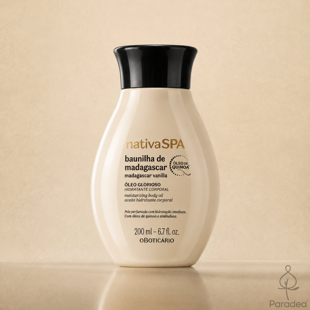 Nativa SPA Óleo Hidratante Baunilha de Madagascar – Feuchtigkeitsspendendes Körperöl Madagaskar-Vanille 200 ml