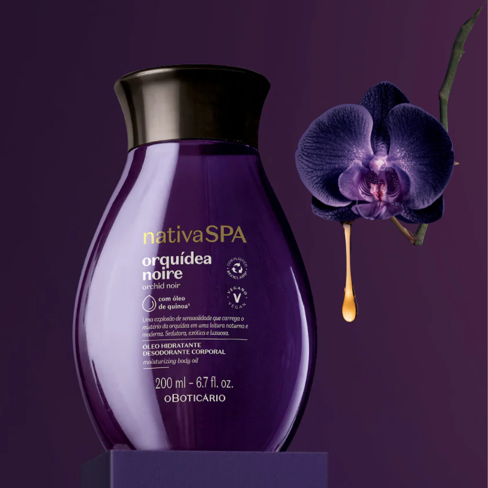 NATIVA SPA Óleo Corporal Hidratante Orquídea Noire - Olio corpo idratante Orchidea Nera 200ml