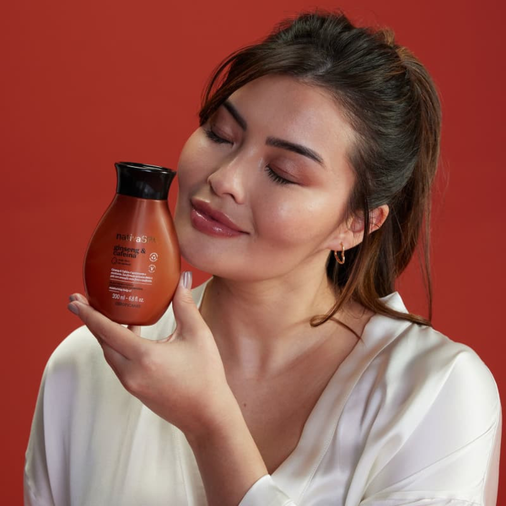 Nativa Spa Óleo Hidratante Ginseng &amp; Cafeína – Ginseng &amp; Koffein tonisierendes Körperöl 200 ml