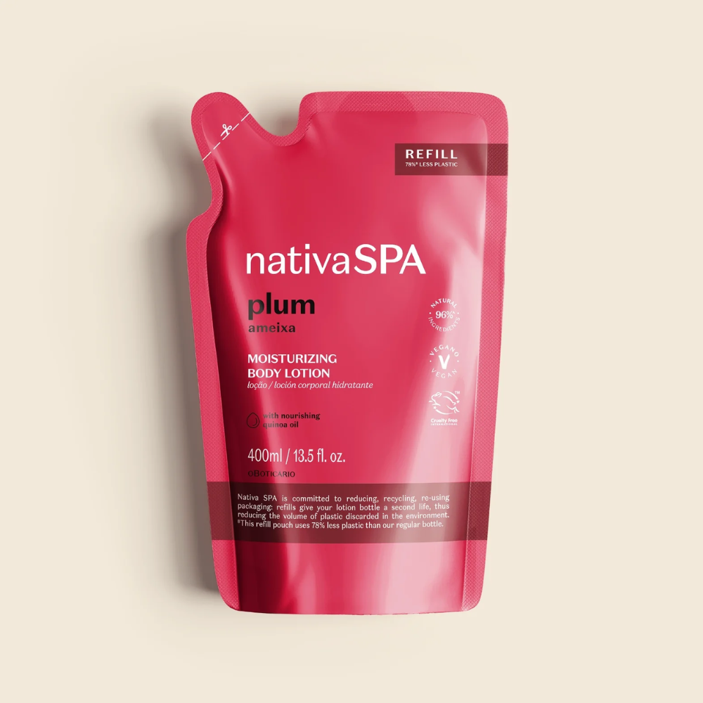 NATIVA SPA Refil Loção Hidratante Corporal Ameixa - Ricarica lozione corpo Prugna 400ml