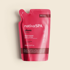 NATIVA SPA Refil Loção Hidratante Corporal Ameixa 400ml - Recharge de lotion pour le corps Prune