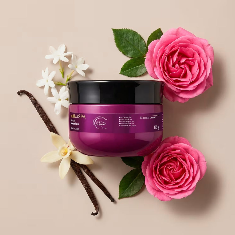 Nativa SPA Óleo Em Creme Corporal Rosas Secretas - Olio in Crema 175gr