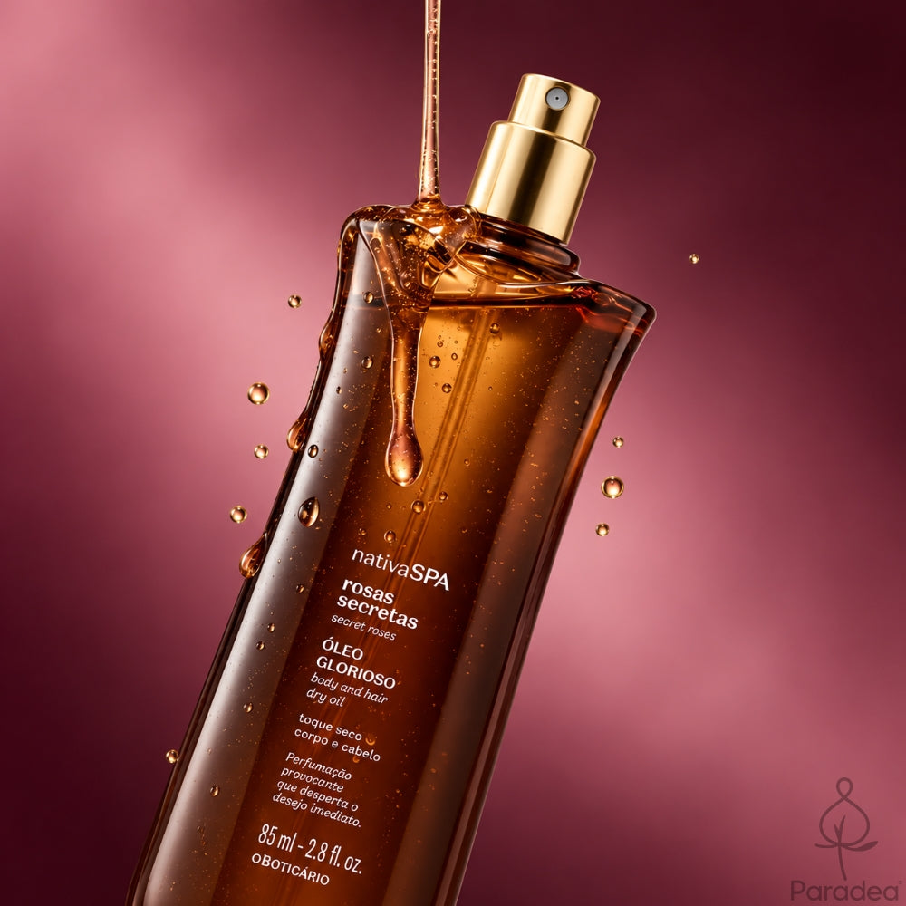Nativa SPA Óleo Multifuncional Glorioso Rosas Secretas - Olio Corpo e Capelli 85ml