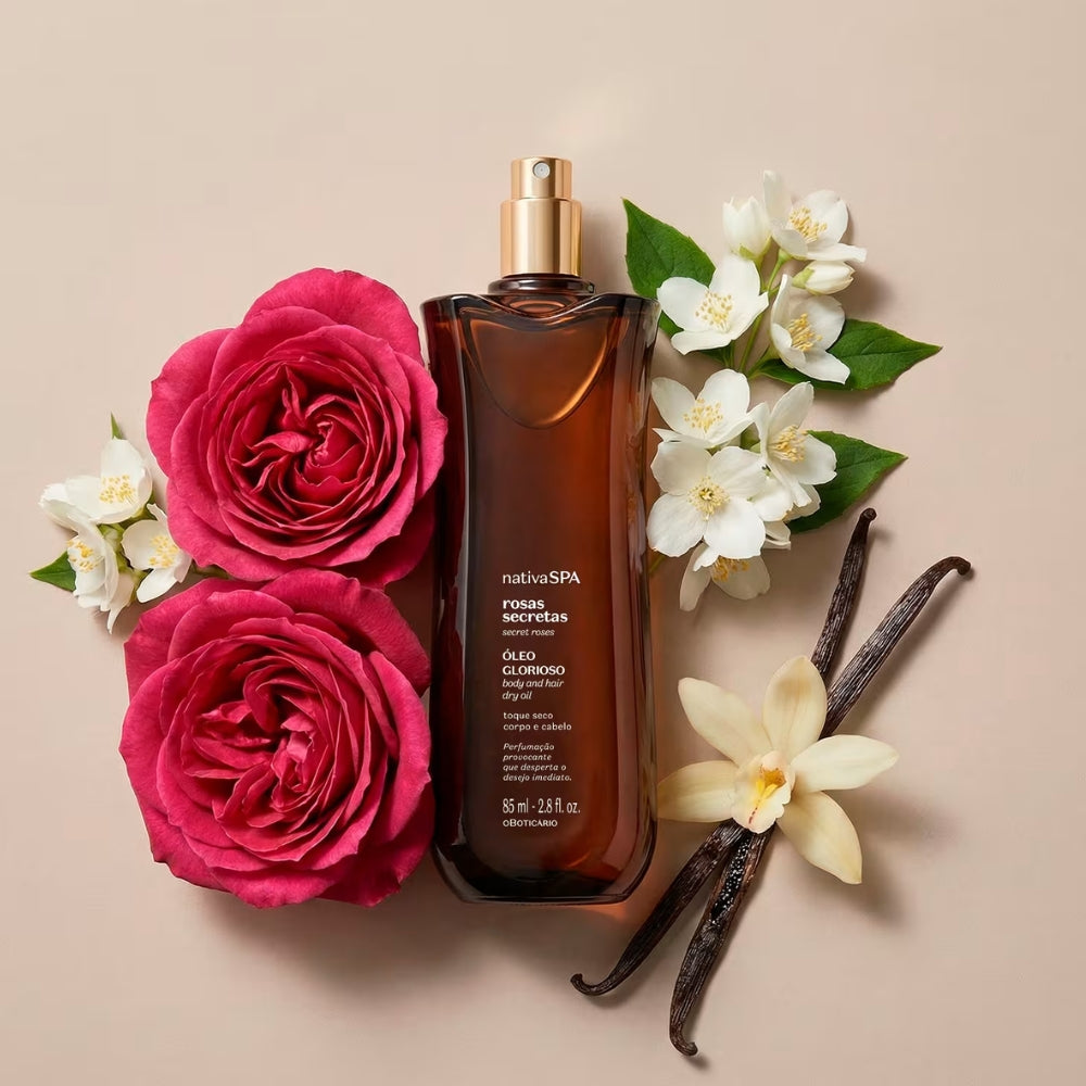 Nativa SPA Óleo Multifuncional Glorioso Rosas Secretas - Olio Corpo e Capelli 85ml