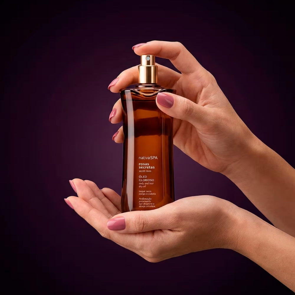 Nativa SPA Óleo Multifuncional Glorioso Rosas Secretas - Olio Corpo e Capelli 85ml