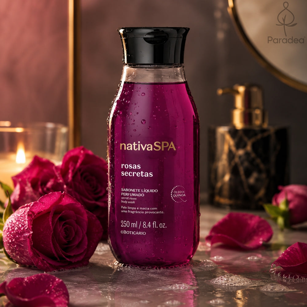 Nativa SPA Sabonete Líquido Rosas Secretas - Bagnoschiuma profumato 250ml