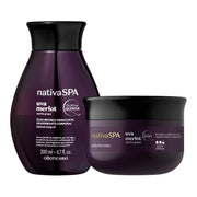 Nativa SPA Set Uva Merlot – Esfoliante corpo + Olio corpo bifasico