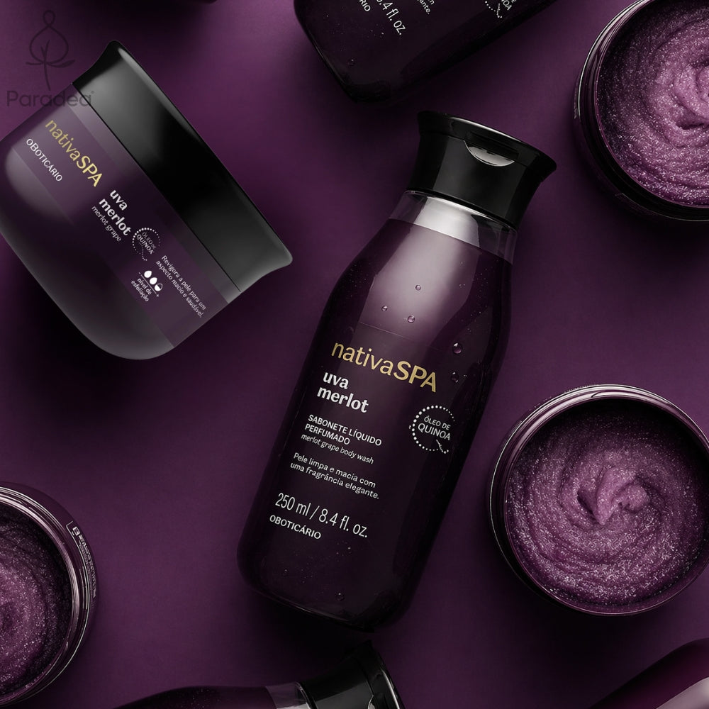 Nativa SPA Set Uva Merlot – Scrub esfoliante + Bagnoschiuma