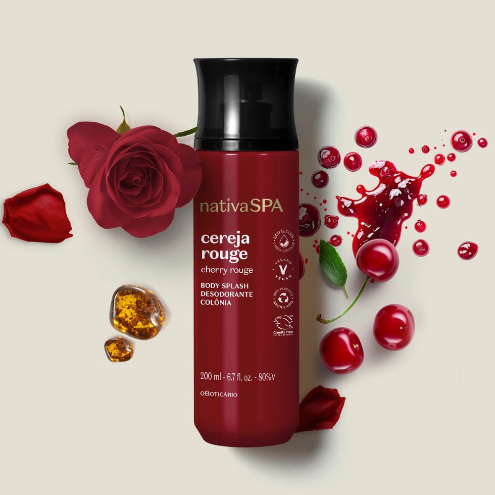 Nativa Spa Body Splash Cereja Rouge - Eau de Cologne 200ml