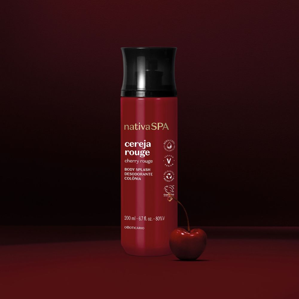 Nativa Spa Body Splash Cereja Rouge - Eau de Cologne 200ml