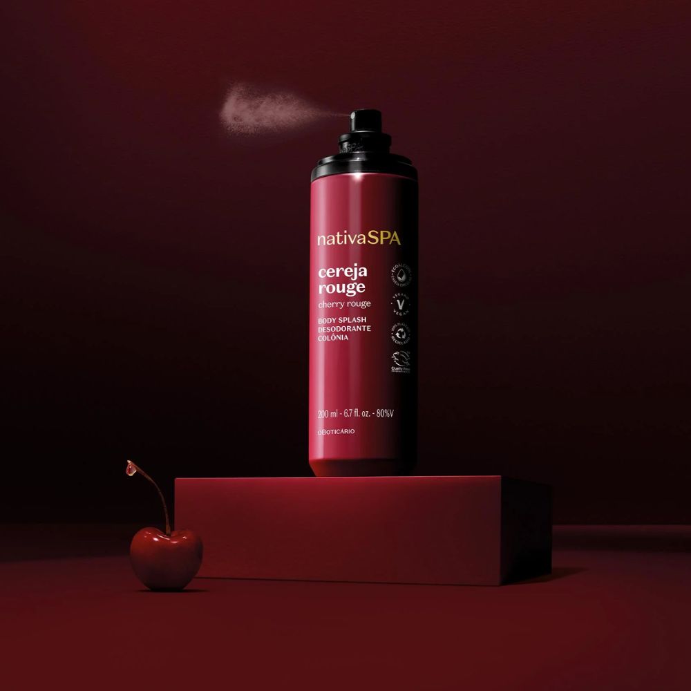 Nativa Spa Body Splash Cereja Rouge - Eau de Cologne 200ml