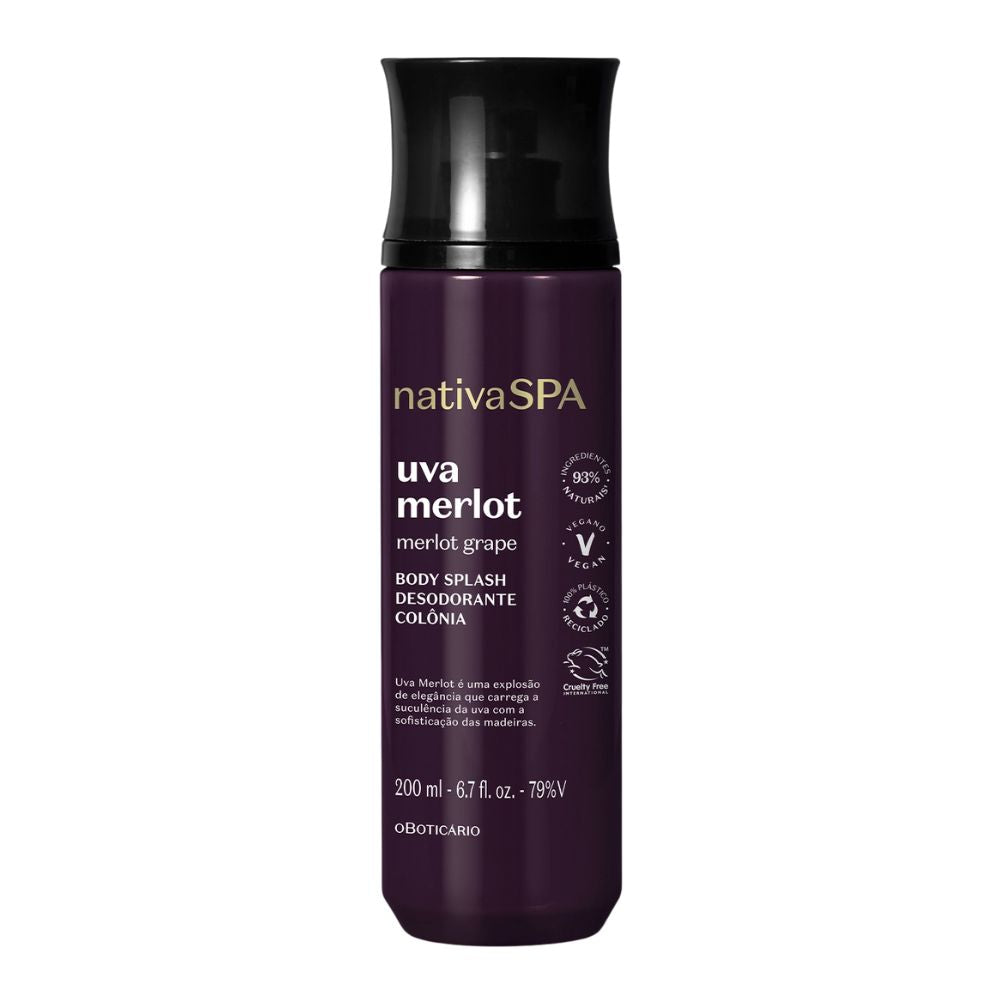 Nativa Spa Body Splash Uva Merlot - Eau de Cologne 200ml