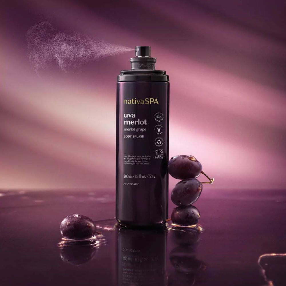 Nativa Spa Body Splash Uva Merlot - Eau de Cologne 200ml