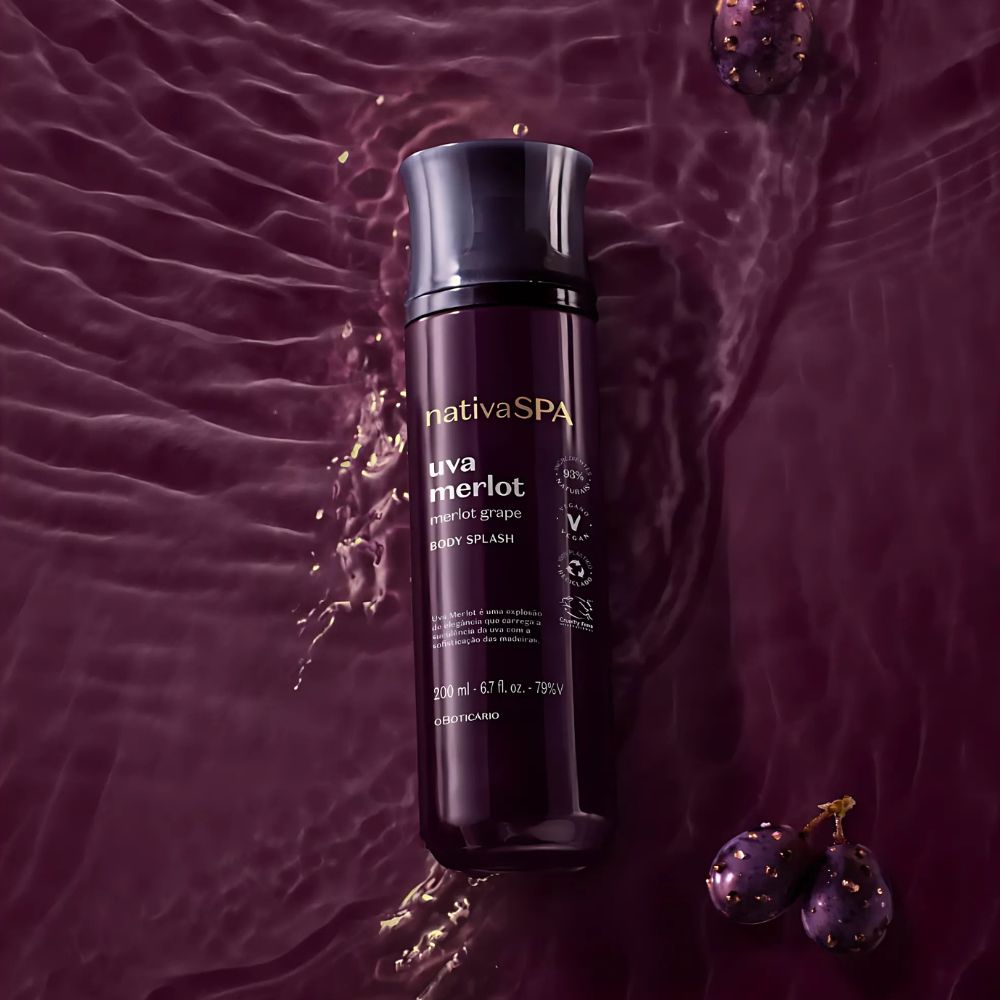Nativa Spa Body Splash Uva Merlot - Eau de Cologne 200ml